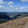 Dropping down Indian Trail Ridge (Highline Trail, part of Colorado Trail) looking out over Bear Creek.