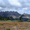 The local high peaks along Highline Trail section of Colorado Trail.