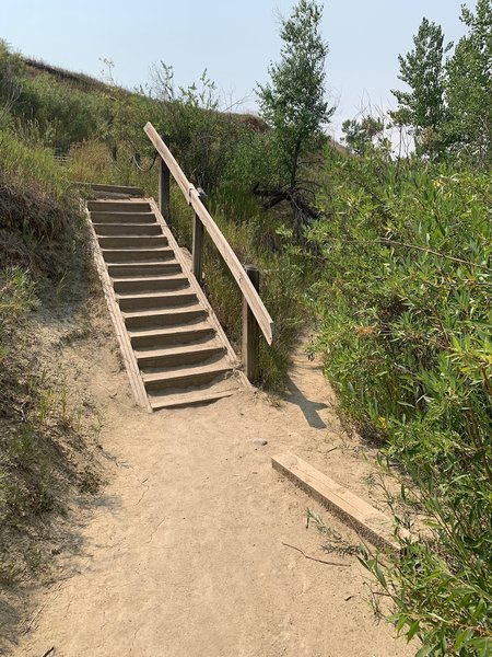 Amazing steps from the bottom of the canyon up Rimrock Trail.