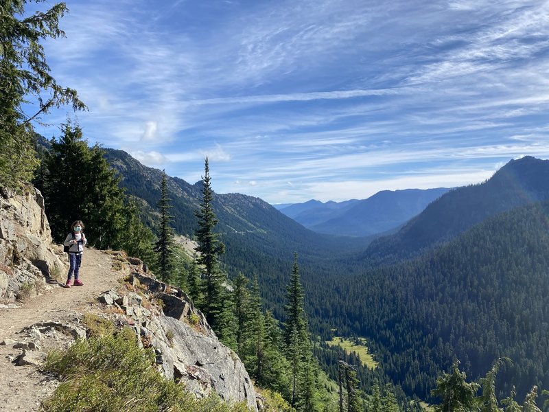 Great views along the trail looking down into the valley.