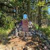 The strange little shrine to Our Lady of Guadalupe at the top of the trail.