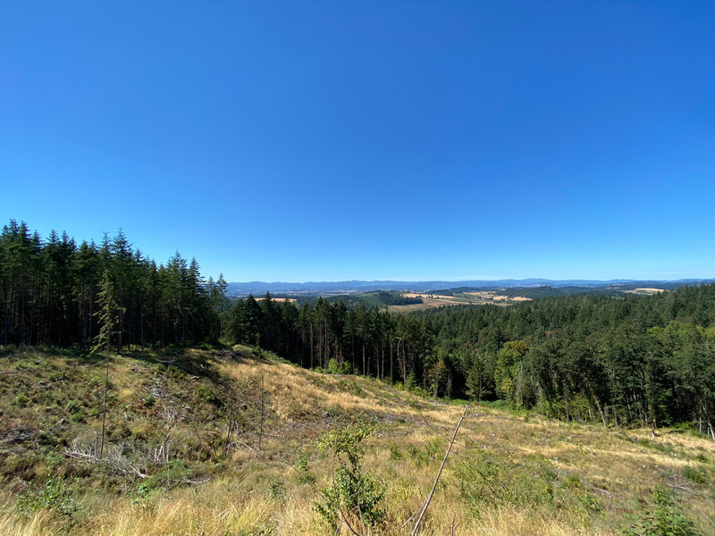 Great views over the surrounding countryside can be had on the trail.