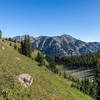 Mount Hunt from Rendezvous Mountain.