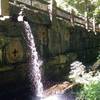 Downstream face of the dam on the Chinqua-Penn Walking Trail.