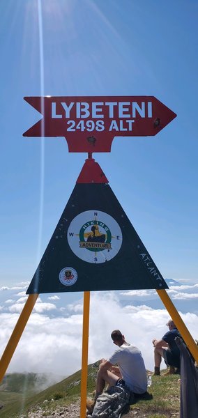 On the summit of Ljuboten Kosovo.