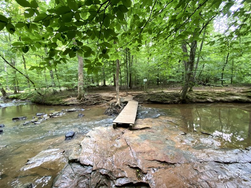 Creek crossing to neighborhood trails.