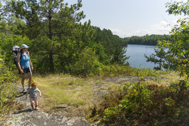 One of the few views of Cruiser Lake.