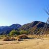 The teepee looking toward Hall-Beckly Canyon.