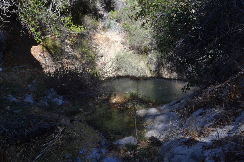 Travertine pools from above.