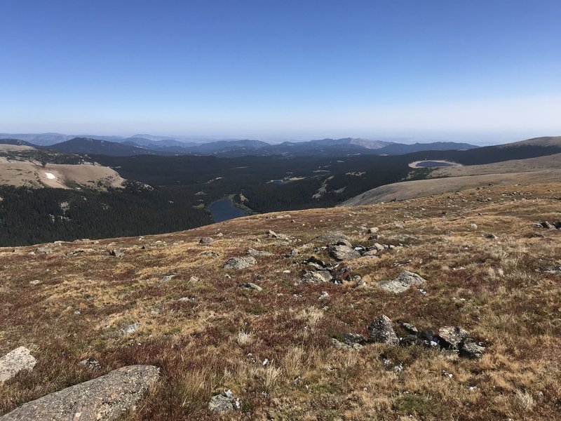 Looking down onto Long Lake at Brainard Lake; an amazing viewshed!