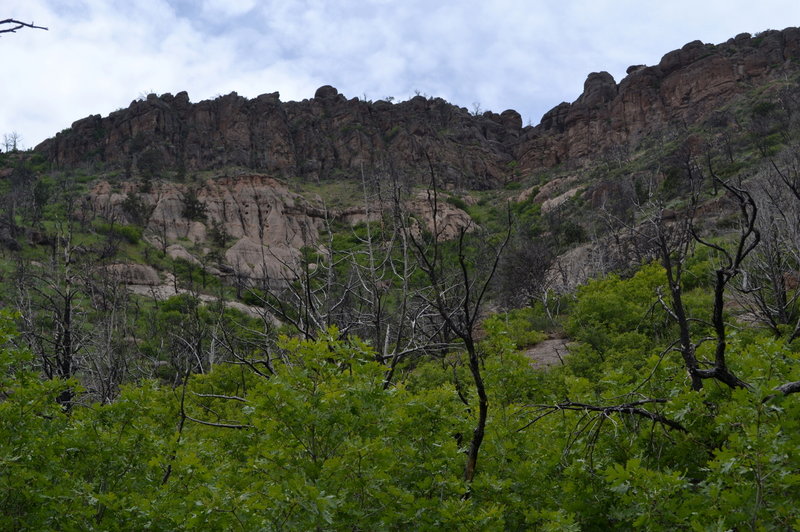 Cliffs above Comanche Creek.