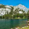 Honeymoon Lake and Peak 12,245 feet.