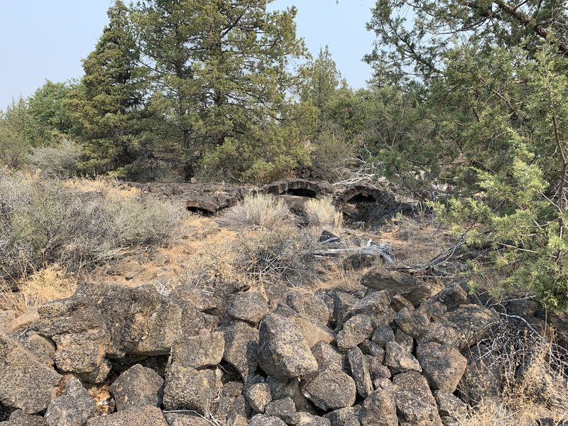 Lava tube arches.