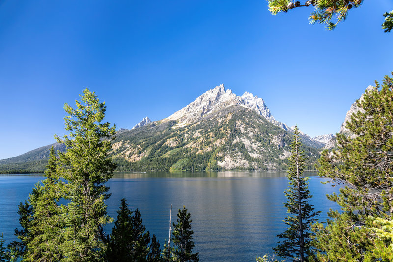 Teewinot Mountain across Jenny Lake.