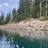 A campsite along Lake Kachess just past the Tiny Island