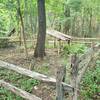 A very old grave, with a relatively new shelter.