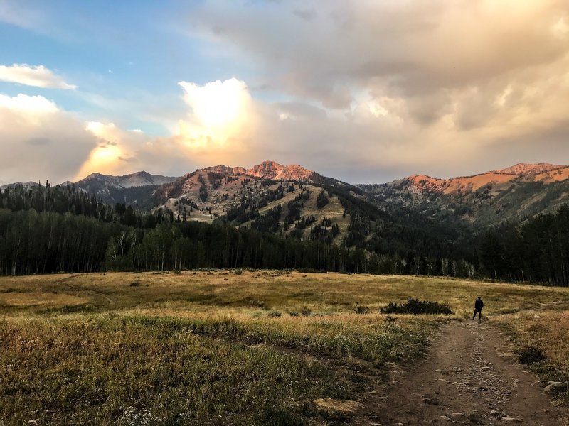 Looking back into Big Cottonwood Canyon.