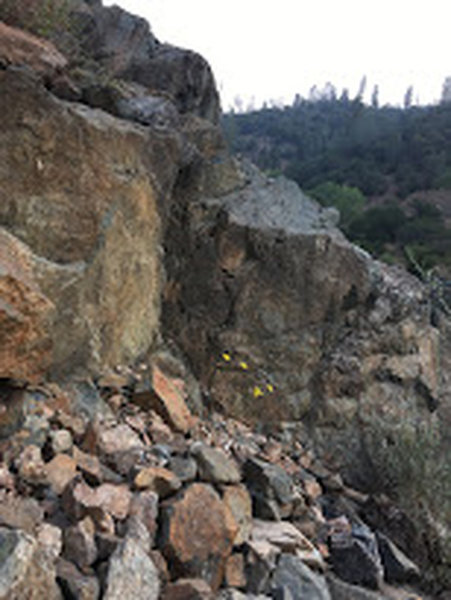 Awesome rock formations along the American River