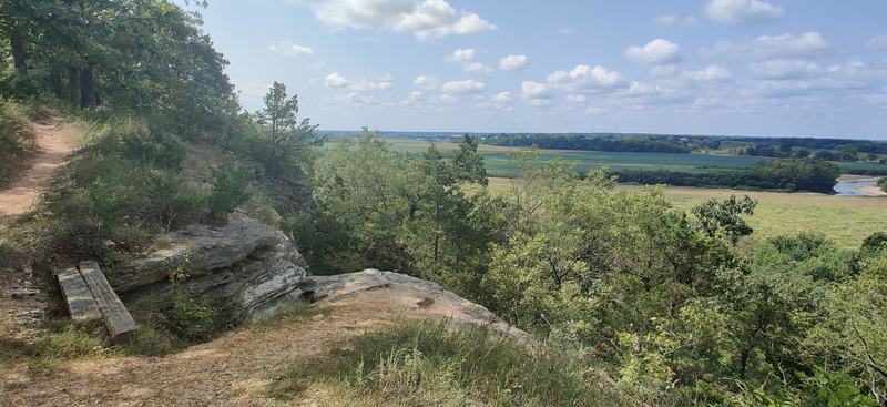 View south of from bluff of Cuivre River Valley.