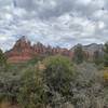 Beautiful vista of the mountain range around Snoopy Rock.