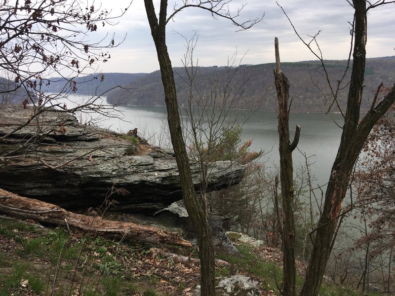 A glimpse of the Susquehanna River below the Conestoga Trail.