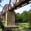 Bridge over the Colorado River, trail passes beneath.