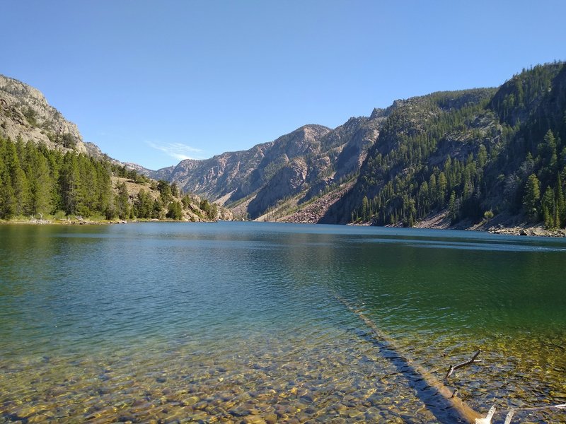 Long Lake is passed by Long Lake Trail at the eastern end of the lake.