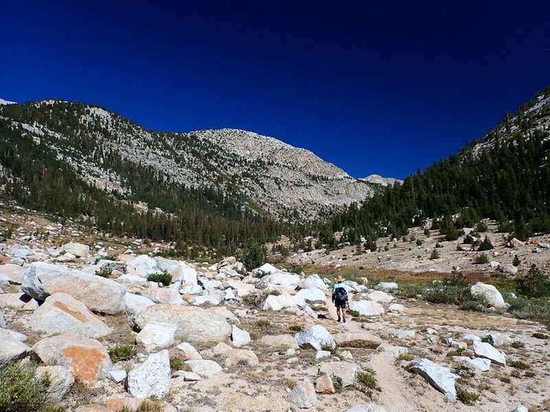 Going up Matterhorn Canyon