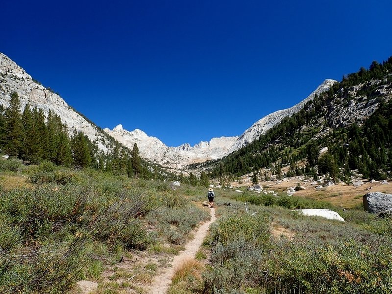 On toward Sawtooh Ridge and Burro Pass.