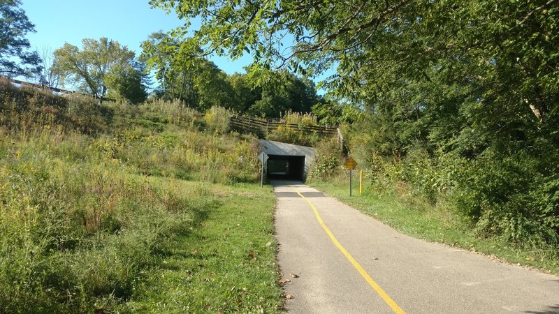 Where the Gorge Trail intersects the Hike and Bike Trail.