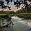 Awesome golden hour view of the river just off the trail