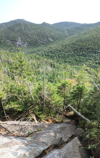 View of Grey Mtn, Mt Marcy peaking out behind Grey, and great views of Mt Skylight on your way up Cliff Mtn.