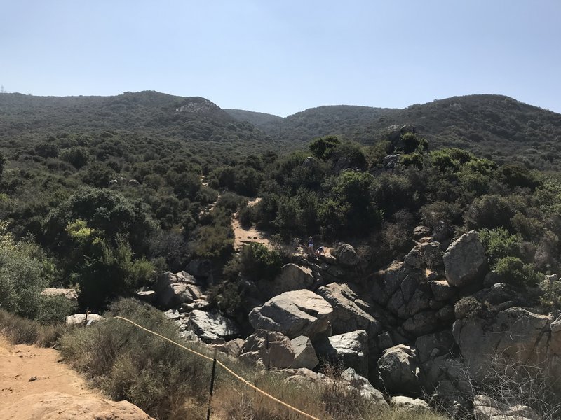 Viewpoint above Los Peñasquitos Creek Waterfall