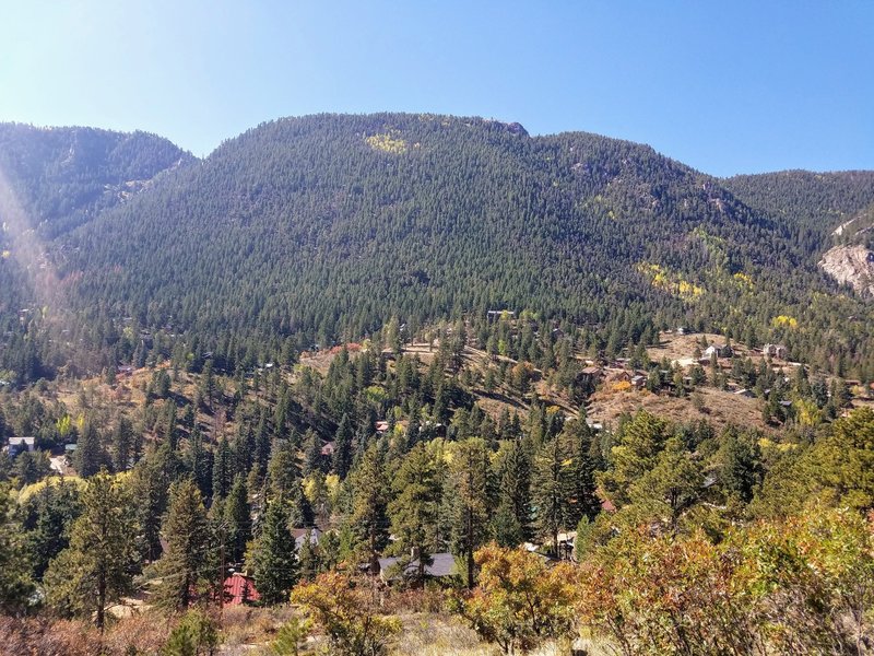 View overlooking Green Mountain Falls.