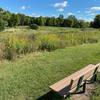 There are many nice park benches around the trail to rest and enjoy the scenery.