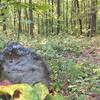 Worn tombstone at Sand Spring Cemetery