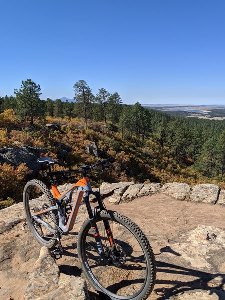 Overlooking the canyon on Little Bean.