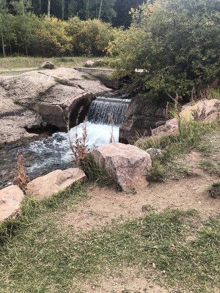 This was the waterfall. It had a beautiful sound.