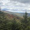 A viewpoint just before descending West Quarry Mountain.