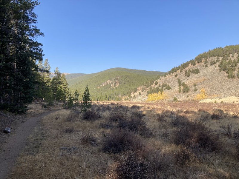 Closer to the Guanella Pass side of the route going back west.