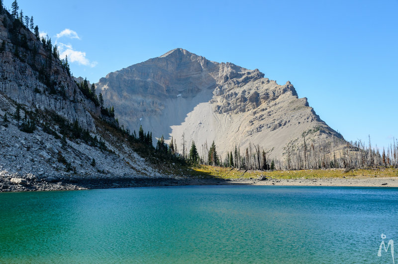 Dean lake and Pentagon Mt