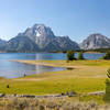 Mount Moran from the southern tip of Hermitage Point.