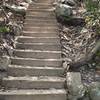 Stairway to the top of Crowder Mountain