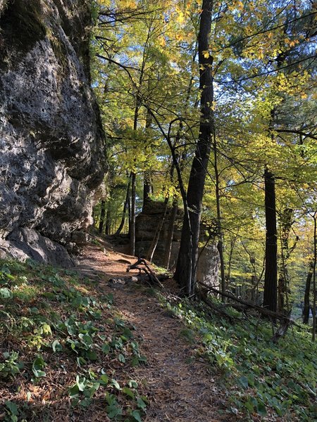 Bluffs along the trail.