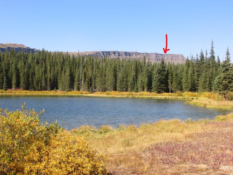 The Devil's Causeway from Mosquito Lake, on the Bear River Trail.