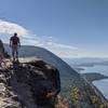 Test yourself (and your nerve) with the rock scrambles of Breakneck Ridge, the trail goes left from here, up that steep incline to the left of the hiker.