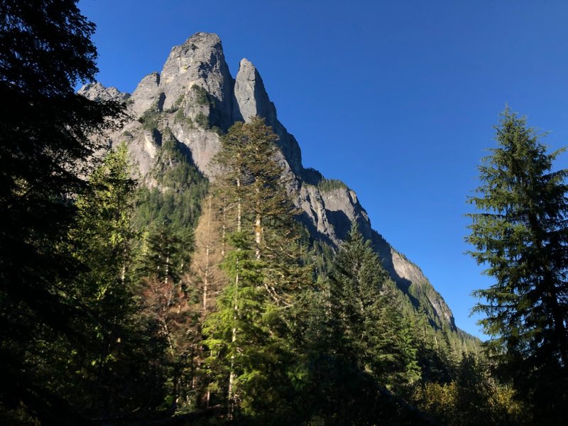 Baring Mountain from the east bank of Barclay Lake.