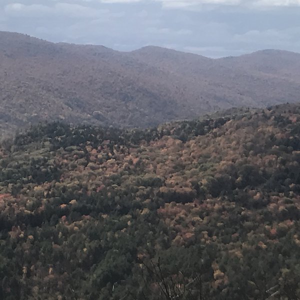 View of the Green Mountain range from Little Ascutney Mountain.