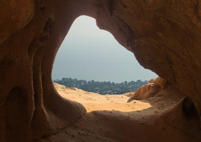 Skull's-eye View - looking through Skull Rock.