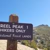 The start of the climb - with Freel Peak in the background.